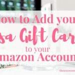 How to add your Visa Gift card to your Amazon account.