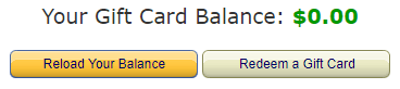 Your gift card balance