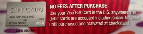 Your gift card may indicate that it was activated when purchased.