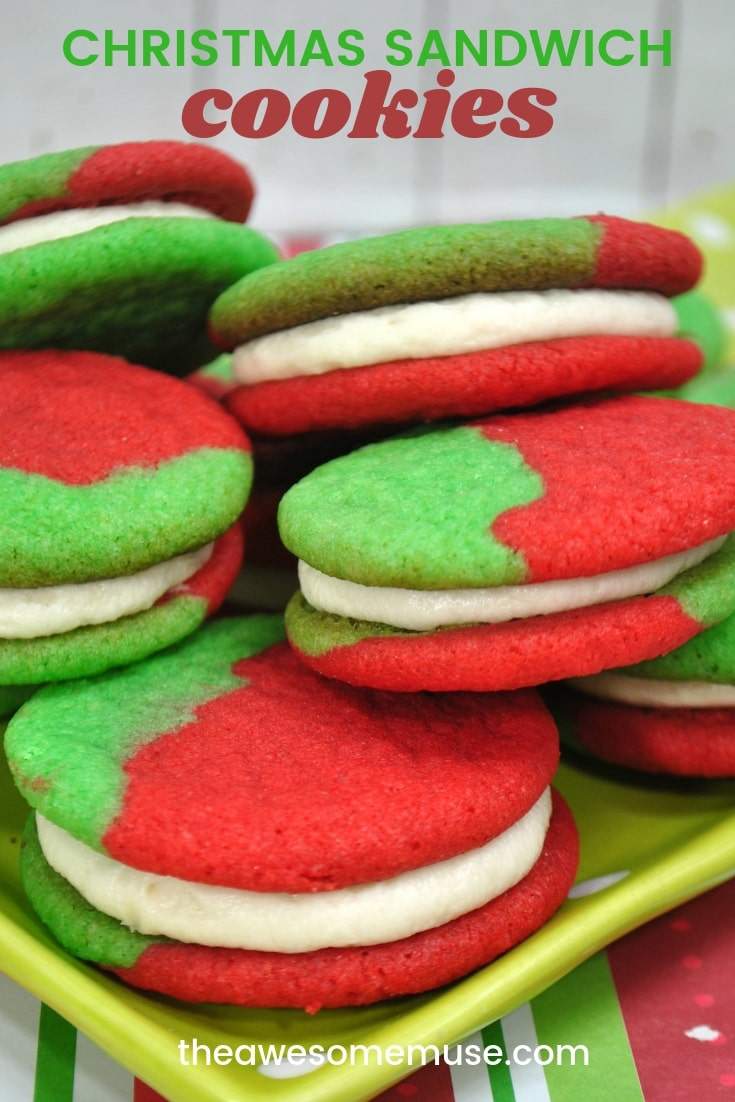 Christmas Sandwich Cookies - The Awesome Muse