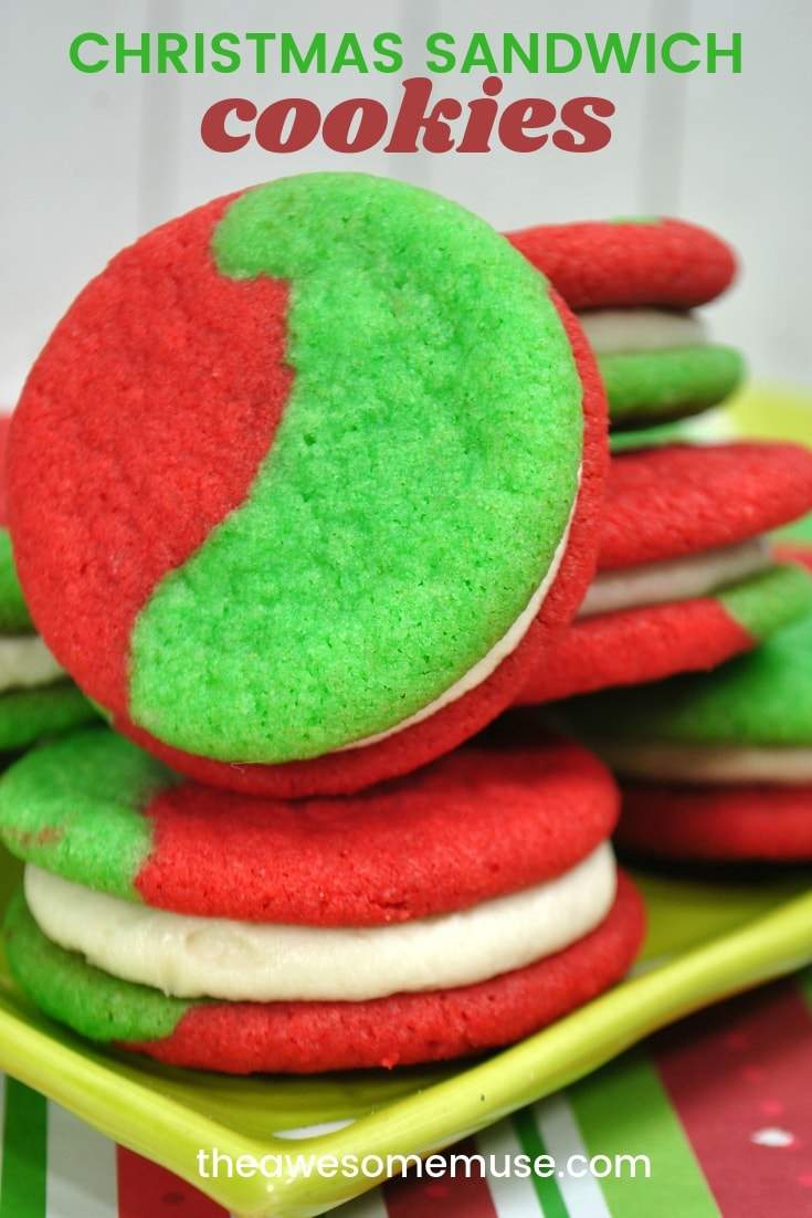 Christmas Sandwich Cookies - The Awesome Muse