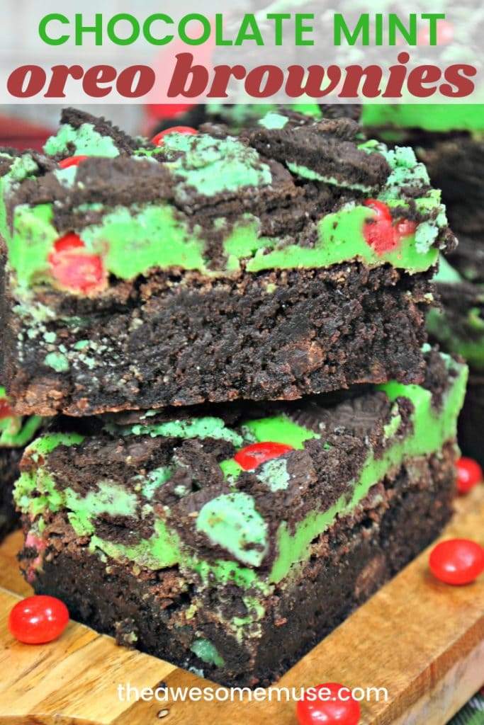 Chocolate Mint Oreo Brownies - The Awesome Muse