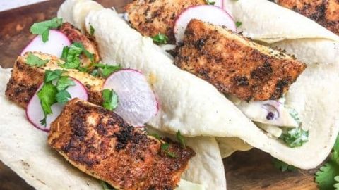 Blackened Fish Tacos with Creamy Avocado Sauce - The Awesome Muse