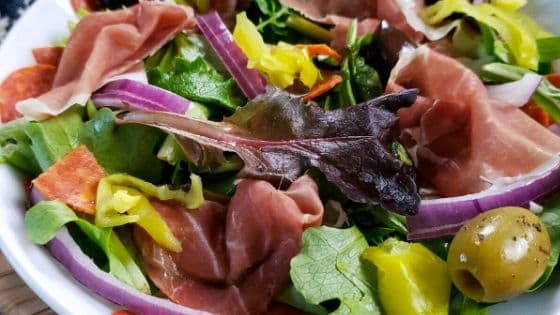 The Best Italian Prosciutto Salad | Champagne and Coconuts